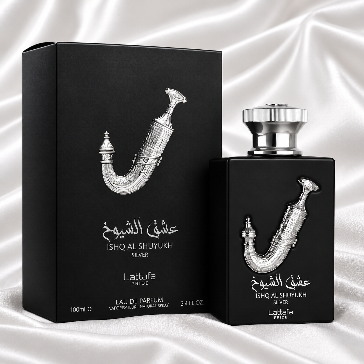 Ishq Al Shuyukh Silver by Lattafa Pride – Eau de Parfum 100ml