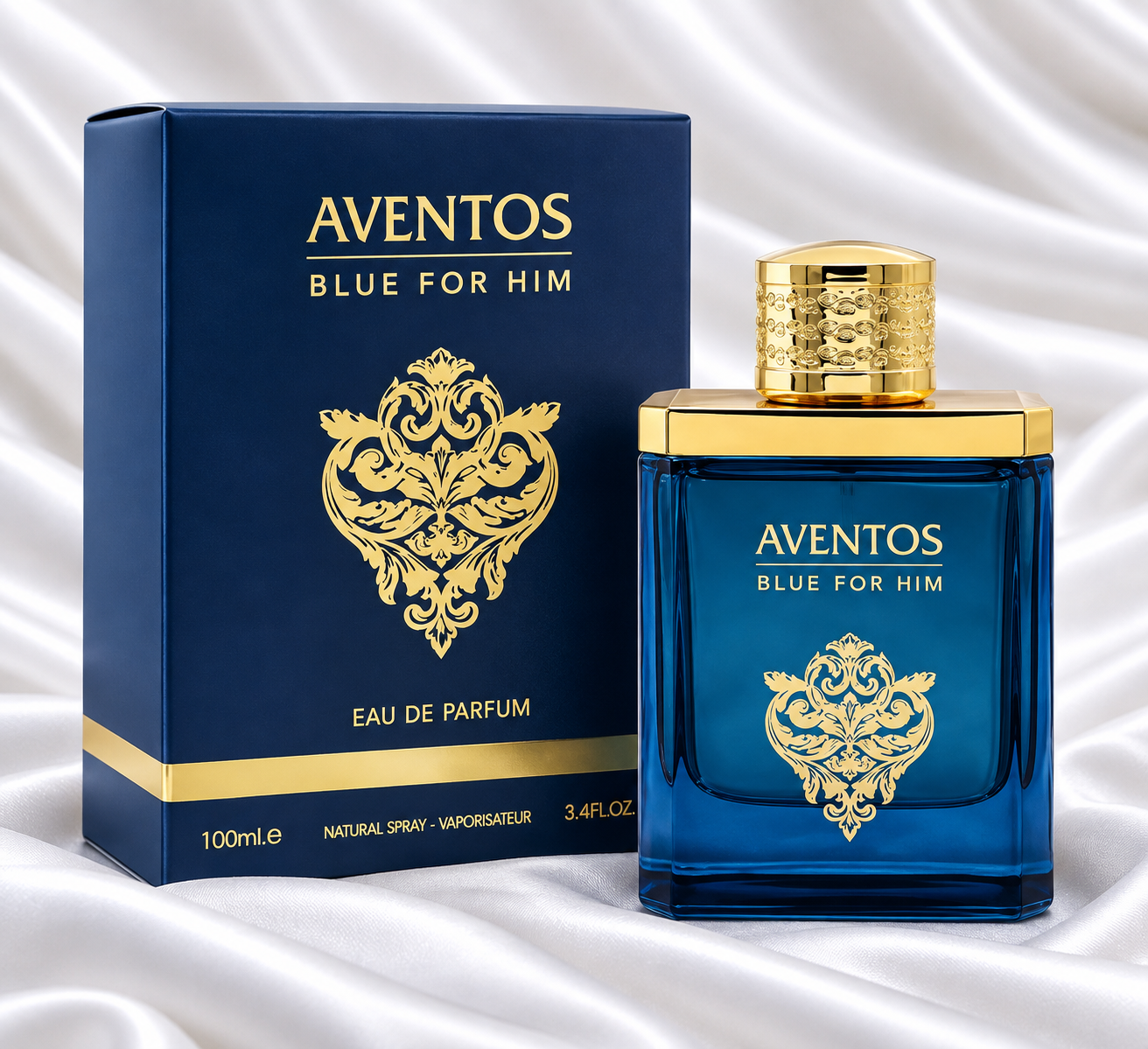 Aventos Blue for Him by Fragrance World Eau de Parfum – 100ml
